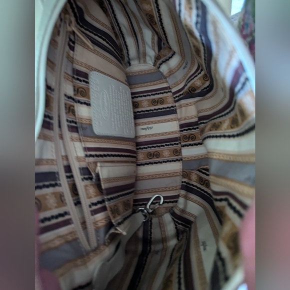 💐 Brighton masterpiece collection cream colored leather shoulder bag - Picture 10 of 12